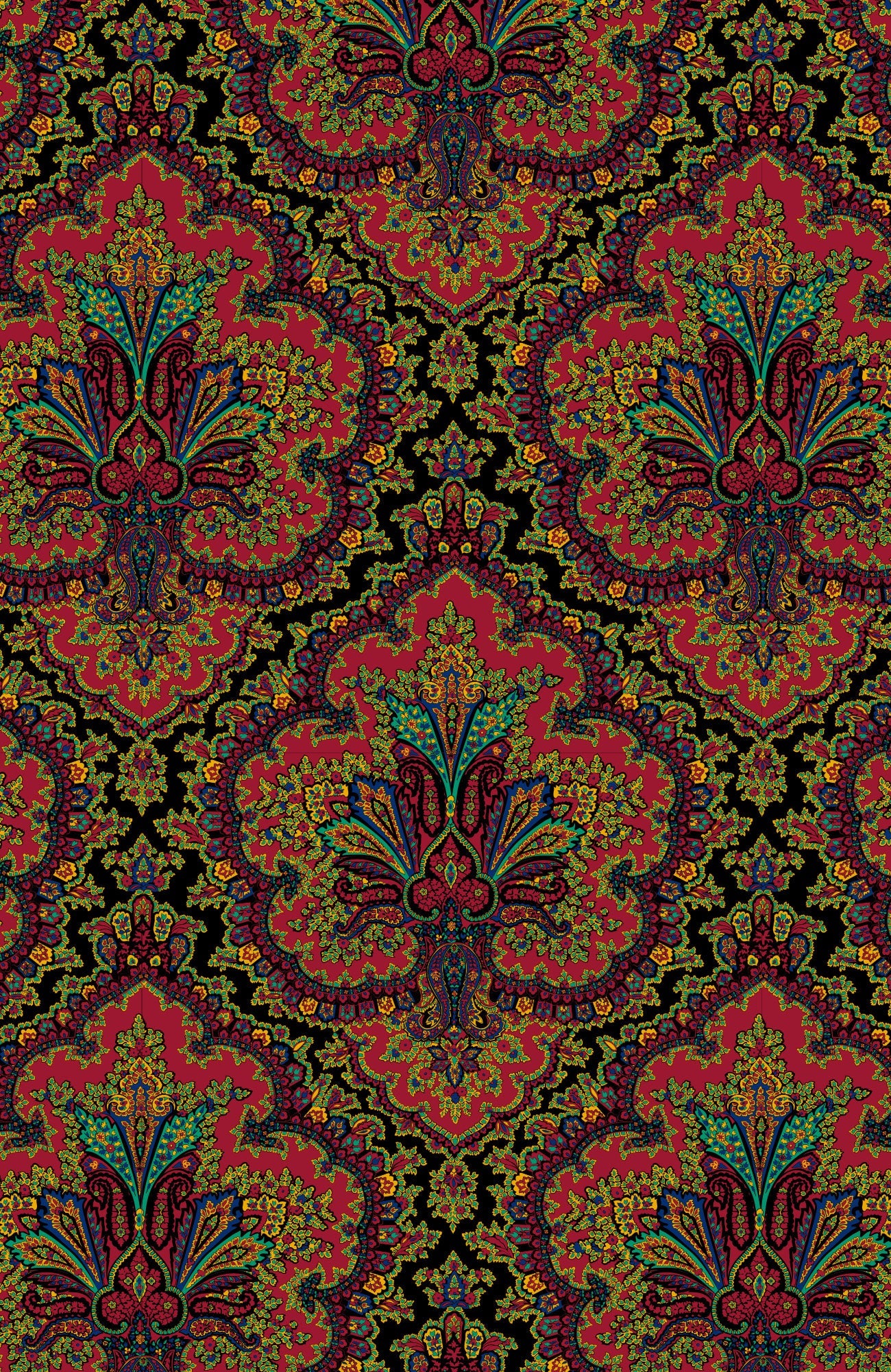 Scorching Hot Top - Passion Paisley