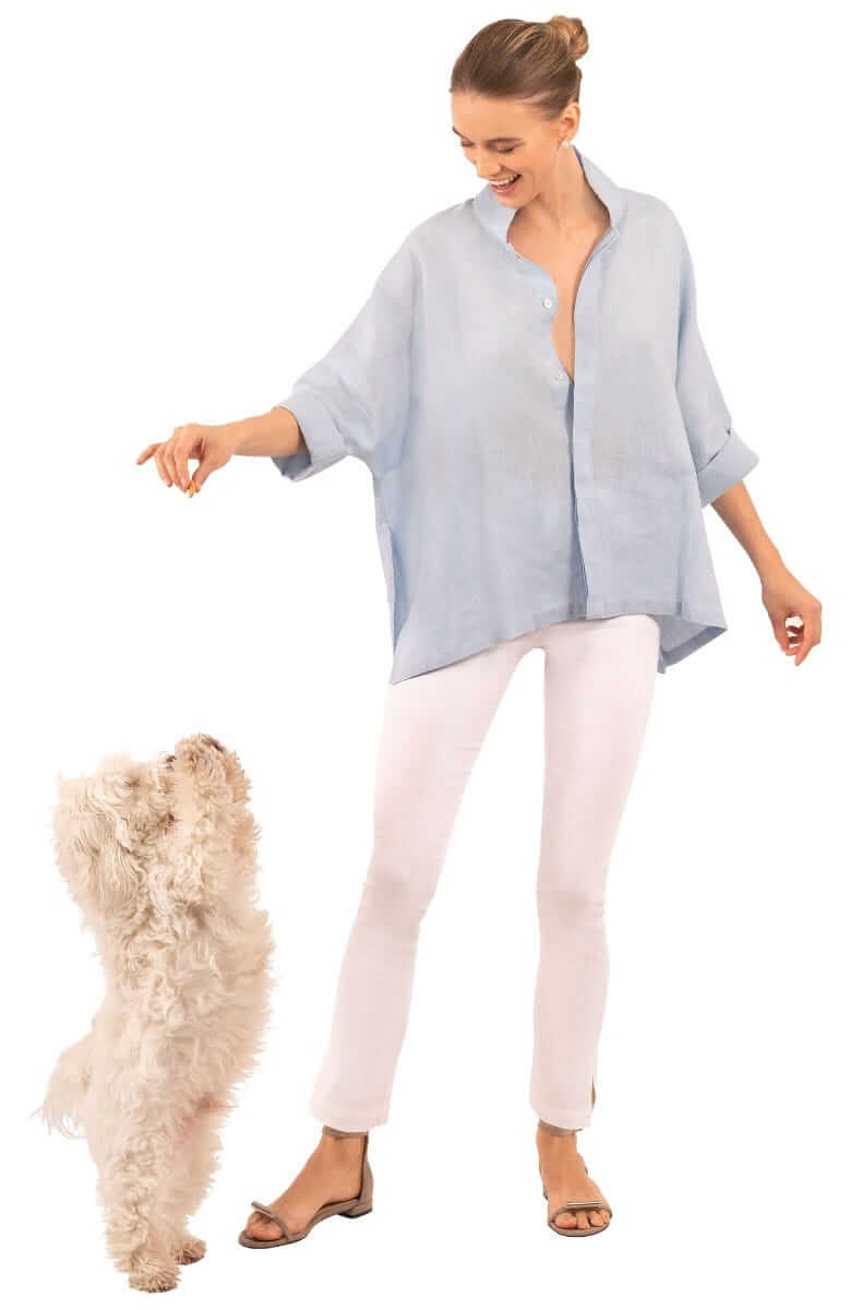 Little Lulu Linen Blouse - La Di Da