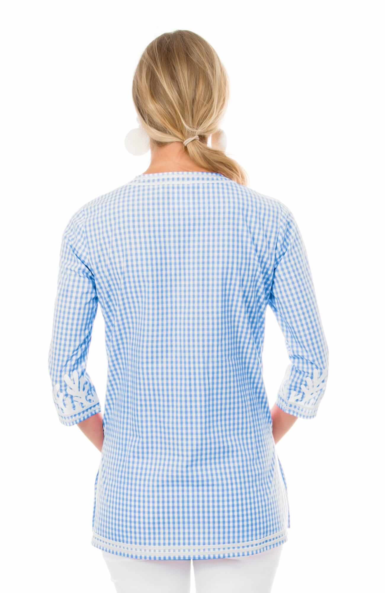 Cotton Gingham Tunic - The Reef